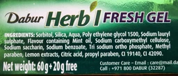Упаковка зубної пасти Dabur Herbʼl Свіжий гель Мʼята та Лимон 150 г х 2 шт (6291069707182)
