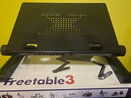 Столик для ноутбука трансформер lowfreetable-3 Black (до 15.6") алюмінієвий з пасивним охолодженням фото від покупців 15