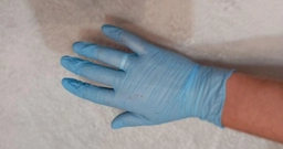Перчатки нитриловые Medicom SafeTouch® Slim Blue текстурированные без пудры голубые размер L 100 шт (3,6 г.) фото от покупателей 2