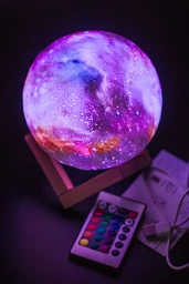 Настольный светильник космос Magic 3D COLOR Moon Light с пультом
