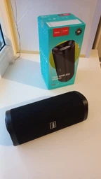 Бездротова колонка Hoco HC9, BT5.1, TWS, AUX, FM, TF, USB, 5Hours, 5W, темно-зелена фото від покупців 10