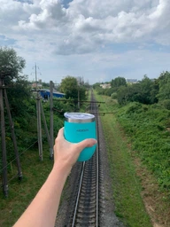 Термочашка Ardesto Compact Mug 350 мл Блакитний (AR2635MMS) фото від покупців 7