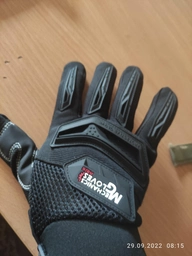 Перчатки тактические REIS RMC-IMPACT; XL/10; Черные. Стрелковые перчатки с пальцами.