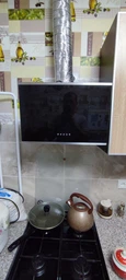Белая вытяжка для кухни настенная декоративная наклонная Minola HDN 5202 WH/INOX 700 LED, шириной 50 см фото от покупателей 1