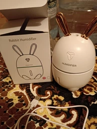 Зволожувач повітря та нічник Humidifiers Rabbit Білий фото від покупців 2