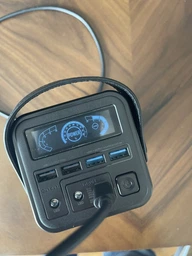 Повербанк O2 Project 60000 mAh 65 pro wat для макбуку, айфону. Зарядна станція на 6 портів USB Powerbank з ліхтариком (Black) фото от покупателей 2