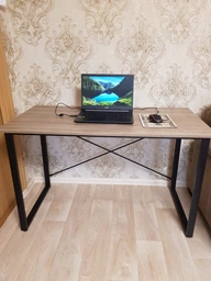 Комп'ютерний стіл Ferrum-decor Дейв 75x120x60 чорний ДСП Дуб Сонома Труфель 16мм (DEY013) фото від покупців 17