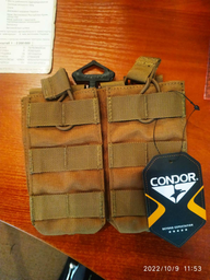 Підсумок подвійний Condor Open Top Double для магазинів M4/M16 Mag Pouch - Coyote Brown - MA19-498 фото від покупців 3