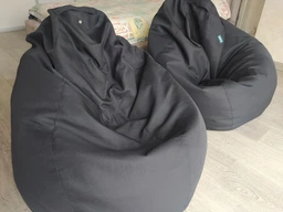 Крісло мішок груша Овал Coolki Рогожка XXXL 140x100 фіолетовий фото від покупців 8