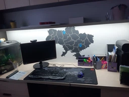 Ігрова поверхня карта світу RZTK Map 900 x 400 x 4 мм
