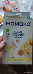 Молочна каша MAMAKO пшенична з грушею і бананом на козячому молоці 200 г (8437022039534)