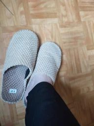 Женские домашние тапочки утепленные меховые с закрытым носком FX shoes с анатомической подошвой 7001 37 24 см Бордовые (2820000016454) фото от покупателей 6