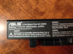 Батарея для ноутбука Asus X550, X550L, X550LB - A41-X550A , +15V 2950mAh, 44Wh
