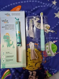 Електрична зубна щітка Vega Kids VK-500Р (рожева) фото від покупців 10