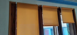 Роллета тканевая Деко-Сити Мини с направляющей 37 x 170 см, лен, Серая (31020037170) фото от покупателей 3