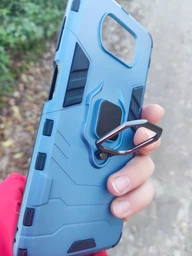 Чехол Iron Ring для Xiaomi Poco X3 / X3 Pro бампер противоударный с подставкой&nbsp;Dark-Blue