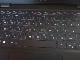 Наліпки наклейки на клавіатуру чорні Укр\Рус\Eng Blue фото від покупців 10