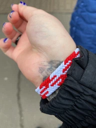 Ремінець BeCover Elastic Nylon Style для Xiaomi Mi Smart Band 5/Mi Smart Band 6 (Size M) Blue-White (706151) фото від покупців 5