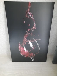 Картина Винный всплеск 51x34 см (55)