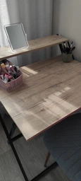 Стол трансформер Компакт 2 Ferrum-decor 750x790x720 Черный металл ДСП Белый 16 мм (KOM201) фото от покупателей 5