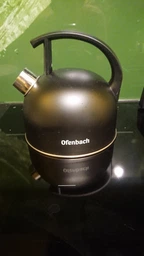 Чайник Ofenbach Черный 1,5л из нержавеющей стали со свистком и нейлоновой ручкой для индукции и газа KM-100304 фото от покупателей 5