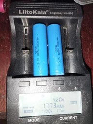 Аккумулятор Vipow 18650 Li-Ion ICR18650 TipTop, 2000 мАч, 3.7V 1 шт Blue (ICR18650-2000mAhTT) фото от покупателей 9