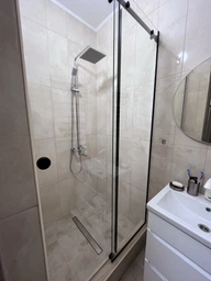 Душова перегородка SPLENKO 1200 х 2000 мм в чорному профілі Лофт Julietta Loft розсувні двері фото від покупців 1
