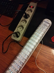 Фонарь светодиодный LED Dingilg RD-69, аккумуляторный прожектор аварийного освещения