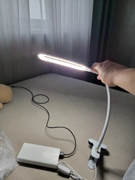 Настольная лампа светодиодная гибкая LED на прищепке юсб Beluck BL-01 USB лед лампа прищепка от блочка и павербанка кабель черная (BLK01Black) фото от покупателей 17