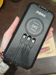 УМБ із сонячною панеллю VHG DN49 30000 mAh Wireless Solar Power Charger Orange фото від покупців 3