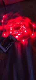 Светодиодная лента LED 5м на 12в SMD 3528 RGB с пультом и блоком питания Угол свечения 120°