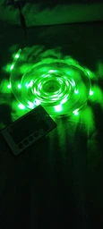 Светодиодная лента LED 5м на 12в SMD 3528 RGB с пультом и блоком питания Угол свечения 120° фото от покупателей 1