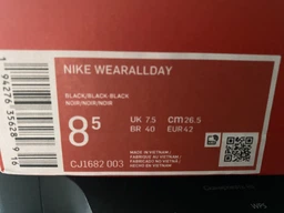 Мужские кроссовки Nike Wearallday CJ1682-004 47 (12.5US) 30.5 см Черные (194276356531)