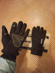 Рукавички флісові сенсорні Storm Unis. XL/22-24см; Black. Універсальні зимові рукавички Штурм. фото від покупців 2