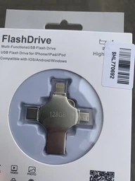 Флэшка 128Гб. USB 3.0/USB-C/Micro USB/Lightning | Флэшка 4 в 1 для Apple iPhone, iPad, Samsung Galaxy Tab/Android/Windows/Mac 128Gb