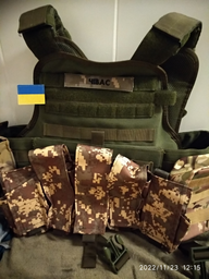 Підсумок 5 карманів під 3 магазини АК і 2 гранати з кріпленням під систему MOLLE колір піксель-хакі