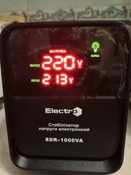 Стабилизатор напряжения ElectrO SDR-1000 1 кВА (SDR10EL) фото от покупателей 3