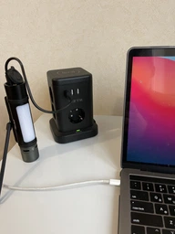 Універсальний мережевий подовжувач RZTK Tower Wireless + 3 USB-A + 1 USB-C Black (TWB7) 1.8 м фото від покупців 3