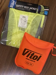 Жилет безпеки світловідбивний Vitol ЖБ006 166Or XXL фото від покупців 2