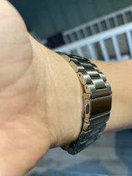 Металлический ремешок Fruct 3-Bead Metal Band для Apple Watch 42/44/45/46/49 mm Black фото от покупателей 5