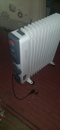 Масляный обогреватель NIKURA НY-C3F-13 2900W 13 секций, с конвекцией воздуха, белый фото от покупателей 5