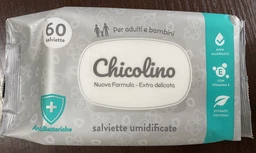 Упаковка салфеток влажных Chicolino Антибактериальные для взрослых и детей 60 шт х 2 пачки (2000998942953) фото от покупателей 1