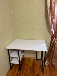 Компьютерный стол Ferrum-decor Кевин 75x140x60 черный ДСП Дуб Сан-Марино 16мм