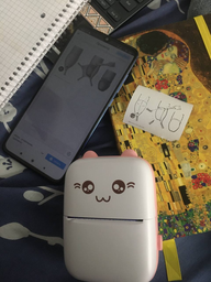 Портативний термопринтер JETIX Mini printer Pink фото від покупців 3