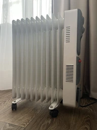 Масляний обігрівач NIKURA НY-C3F-11 2500W 11 секцій, з конвекцією повітря, білий фото від покупців 3