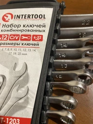 Набір рожково-накидних ключів Intertool 12 шт. (6-22 мм) (HT-1203) фото від покупців 11