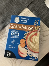Дитяча каша Gerber Вівсяно-пшенична Яблуко-Морква для дітей із 6 місяців 240 г (1100417)