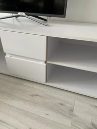 Тумба під телевізор з дверцятами TV Moreli Т-205 від Moreli Венге темний/Білий  фото від покупців 8