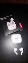 Бездротові навушники Lenovo LP40 Plus з кейсом / Навушники з мікрофоном Bluetooth для iPhone та Андроїд White фото від покупців 7