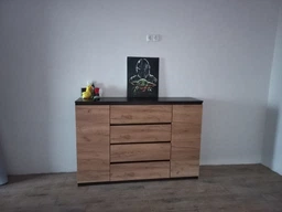 Большой комод Венге магия / Дуб крафт белый 1392 х 376 х 950 h Брайт ДСП Мастер Форм 20091 (телескопические направляющие) фото от покупателей 16